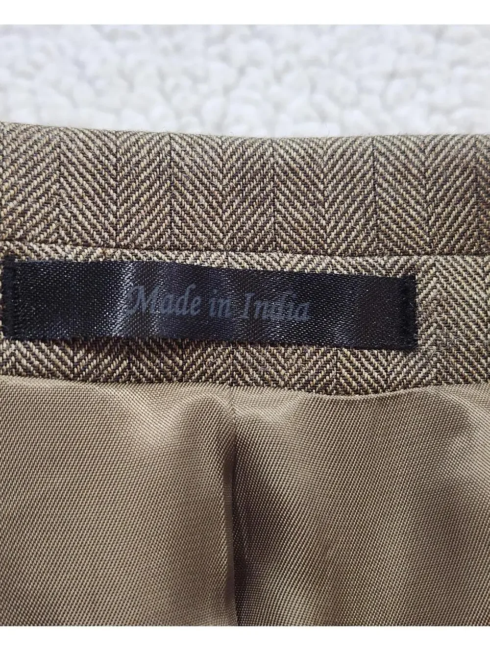 Lauren Ralph Lauren Blazer Coat Men's 44R Silk & Wool Tan Bone NWT $500 Retail